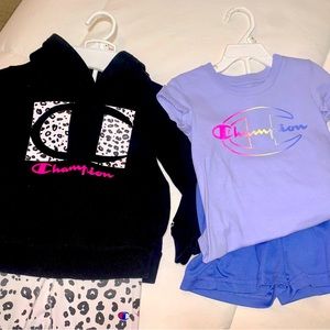 Girls 4T Champion set bundle